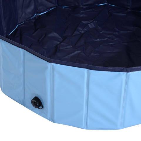 Rootz Dog Bath - Blue - PVC, Wood - 9.05 cm x 7.08 cm x 12.2 cm