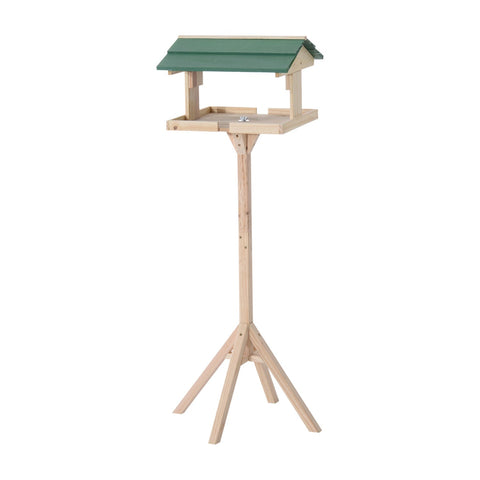 Rootz Bird With Stand Bird house - Bruin - Hout - 19,49 cm x 19,49 cm x 47,6378 cm