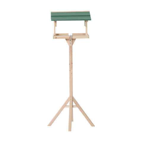 Rootz Bird With Stand Bird house - Bruin - Hout - 19,49 cm x 19,49 cm x 47,6378 cm