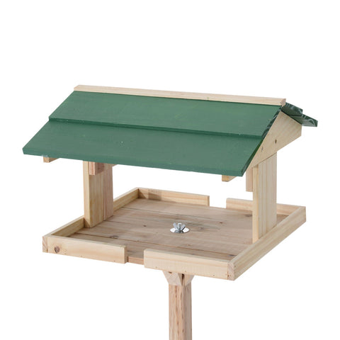 Rootz Bird With Stand Bird house - Bruin - Hout - 19,49 cm x 19,49 cm x 47,6378 cm
