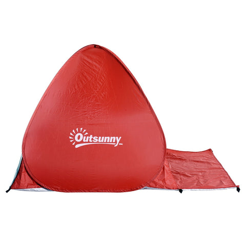 Rootz Pop-Up-Zelt – Rot – Polyester, Stahl – 59,06 cm x 78,702 cm x 45,28 cm