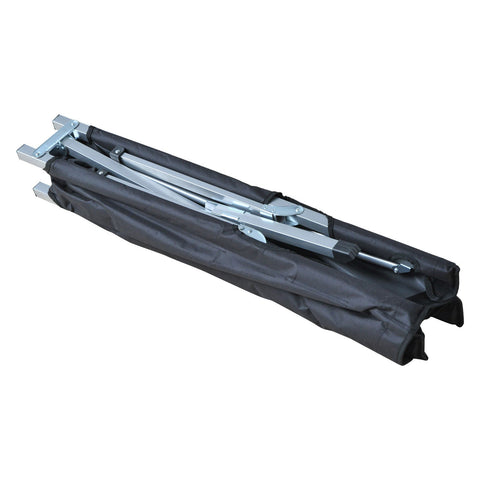 Rootz Feldbett – Schwarz, Silber – Metall, – 75,98 cm x 25,19 cm x 15,74 cm