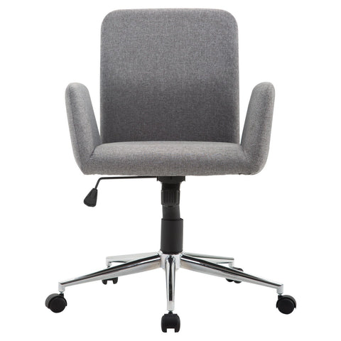Rootz Office chair Swivel - Gray - Steel, Fabric - 24.01 cm x 22.83 cm x 36.81 cm