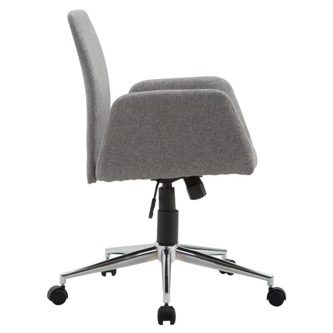 Rootz Office chair Swivel - Gray - Steel, Fabric - 24.01 cm x 22.83 cm x 36.81 cm