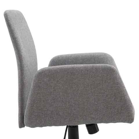Rootz Office chair Swivel - Gray - Steel, Fabric - 24.01 cm x 22.83 cm x 36.81 cm