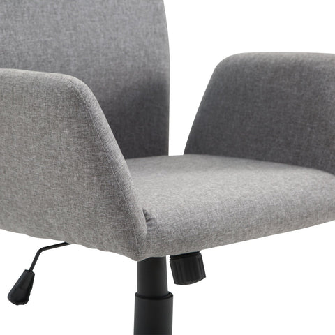 Rootz Office chair Swivel - Gray - Steel, Fabric - 24.01 cm x 22.83 cm x 36.81 cm