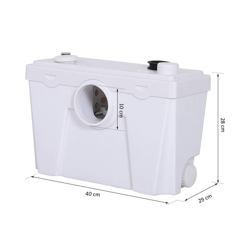Rootz Lifting Station and Sewage Pump - White - Polypropylene - 15.74 cm x 6.69 cm x 11.02 cm