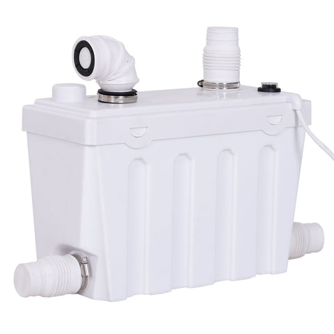 Rootz Lifting Station and Sewage Pump - White - Polypropylene - 15.74 cm x 6.69 cm x 11.02 cm