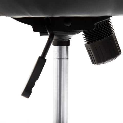 Rootz Swivel Chair - Black - Steel, Sponge, Pu - 26.77 cm x 23.22 cm x 31.49 cm