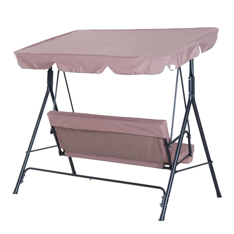 Rootz Swing 3-zits - Bruin - Staal, Polyester - 43,3 cm x 67,71 cm x 59,84 cm