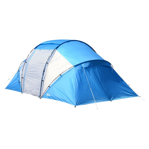 Rootz Campingzelt – Blau, Weiß – Taft, Fiberglas – 181,1 cm x 90,55 cm x 76,77 cm