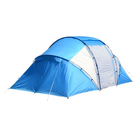 Rootz Campingzelt – Blau, Weiß – Taft, Fiberglas – 181,1 cm x 90,55 cm x 76,77 cm