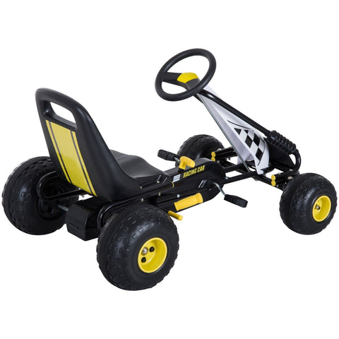 Rootz Pedal Car - Black - Metal, Plastic - 37.4 cm x 26.18 cm x 22.44 cm