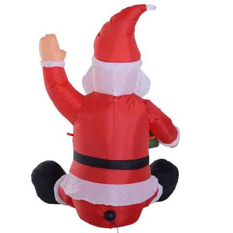 Rootz LED Santa - Red - Polyester - 27.56 cm x 19.69 cm x 47.24 cm