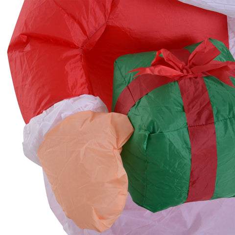 Rootz LED Santa - Red - Polyester - 27.56 cm x 19.69 cm x 47.24 cm