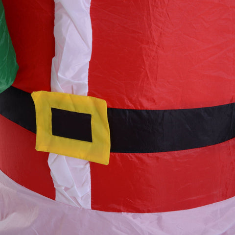 Rootz LED Santa - Red - Polyester - 27.56 cm x 19.69 cm x 47.24 cm