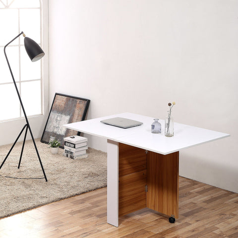 Rootz Table Table - Oak, White - Chipboard, Metal - 47.24 cm x 31.5 cm x 28.74 cm