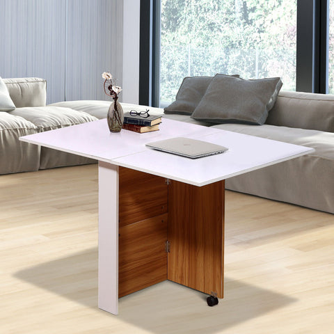 Rootz Table Table - Oak, White - Chipboard, Metal - 47.24 cm x 31.5 cm x 28.74 cm