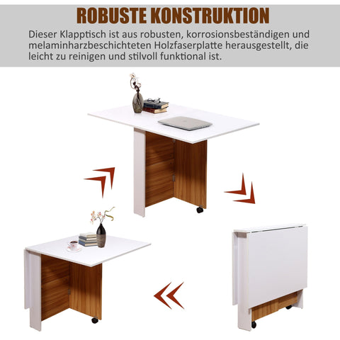Rootz Table Table - Oak, White - Chipboard, Metal - 47.24 cm x 31.5 cm x 28.74 cm