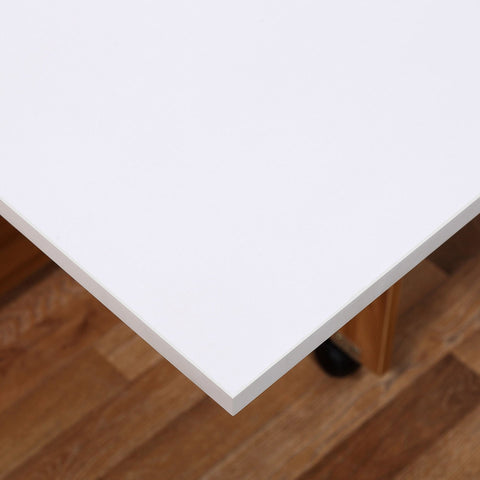Rootz Table Table - Oak, White - Chipboard, Metal - 47.24 cm x 31.5 cm x 28.74 cm