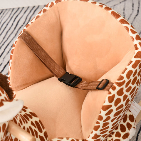 Rootz Rocking Horse - Brown - Metal, Wood, Plush - 23.62 cm x 12.99 cm x 17.71 cm