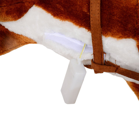 Rootz Children Rocking Horse - Brown - Plush, Poplar - 29.13 cm x 11.02 cm x 25.6 cm