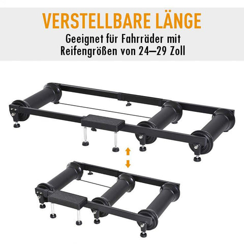 Rootz Indoor Trainer Hometrainer - Zwart - Staal, Aluminium, Kunststof - 51,18 cm x 19,29 cm x 6,3 cm