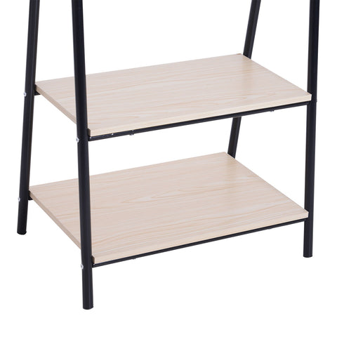 Rootz Clothes Rack - Black - Engineered Wood, Steel - 25.19 cm x 16.73 cm x 58.66 cm