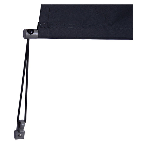 Rootz Awning Wind Protection - Gray - Aluminium, Polyester - 47.24 cm x cm x 78.74 cm