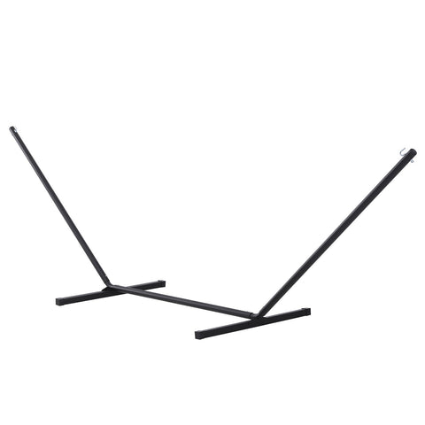 Rootz Hammock Stand - Black - Metal - 141.73 cm x 36.22 cm x 45.27 cm