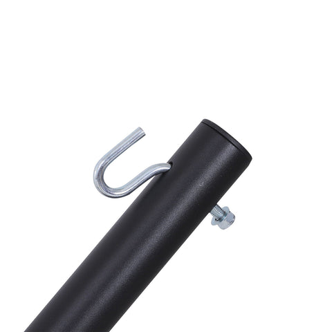 Rootz Hammock Stand - Black - Metal - 141.73 cm x 36.22 cm x 45.27 cm