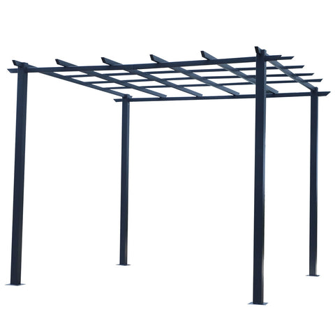 Rootz Rose Pavillion - Black - Metal - 118.11 cm x 118.11 cm x 90.55 cm