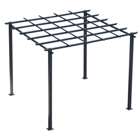 Rootz Rose Pavillion - Black - Metal - 118.11 cm x 118.11 cm x 90.55 cm