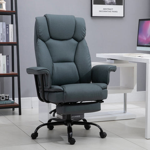 Rootz Executive Chair - Grijs - Staal, Mdf, Foam - 26,77 cm x 31,5 cm x 49,6 cm