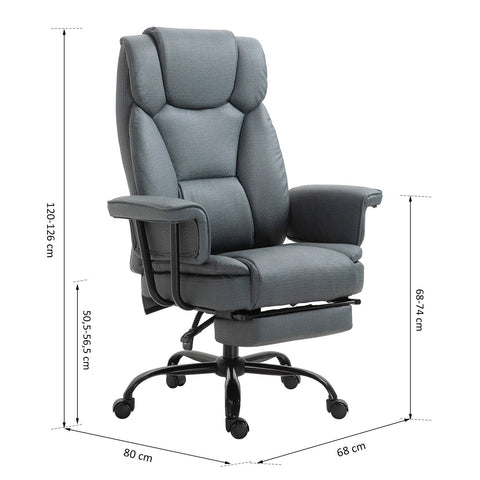 Rootz Executive Chair - Grijs - Staal, Mdf, Foam - 26,77 cm x 31,5 cm x 49,6 cm