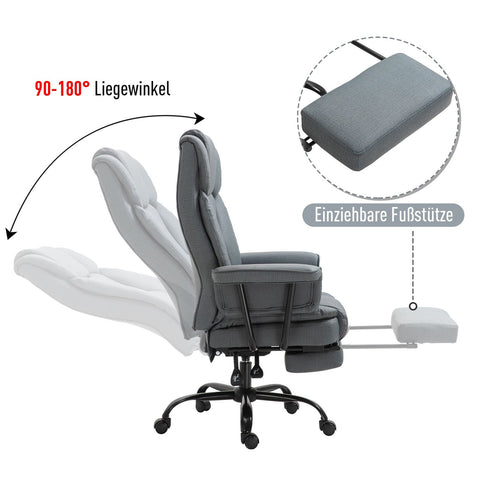 Rootz Executive Chair - Grijs - Staal, Mdf, Foam - 26,77 cm x 31,5 cm x 49,6 cm