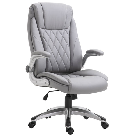 Rootz Executive Chair - Gray - Foam, Plastic, Mdf - 27.36 cm x 29.92 cm x 47.64 cm