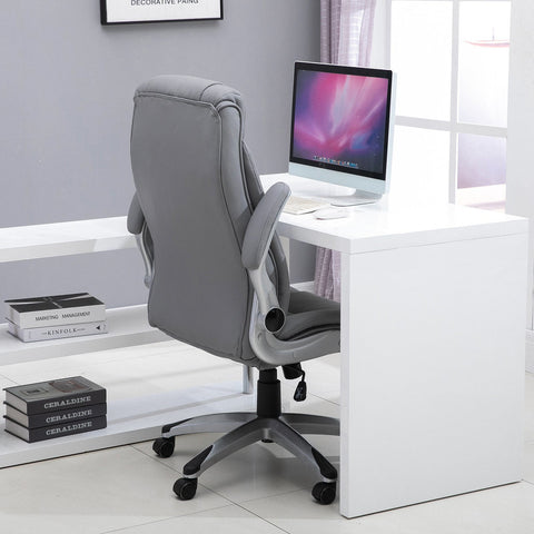 Rootz Executive Chair - Gray - Foam, Plastic, Mdf - 27.36 cm x 29.92 cm x 47.64 cm