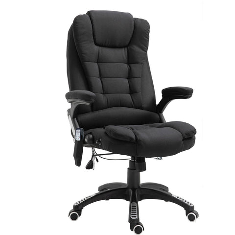 Rootz Executive Chair - Black - Linen, Foam, Nylon - 26.38 cm x 26.38 cm x 49.6 cm