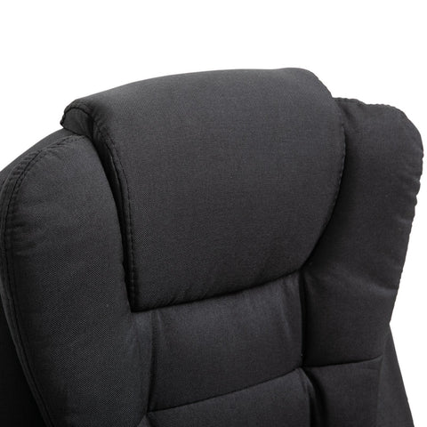 Rootz Executive Chair - Black - Linen, Foam, Nylon - 26.38 cm x 26.38 cm x 49.6 cm