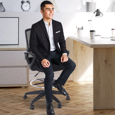 Rootz Executive Chair - Black - Mesh, Plastic, Metal - 23.42 cm x 23.62 cm x 49.61 cm