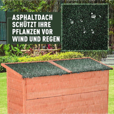 Rootz Garden Shed With Planks - Natural - Spruce, Wood - 50.39 cm x 19.68 cm x 35.43 cm