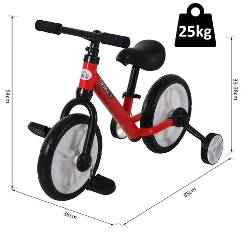 Rootz Children's Balance Bike - Red - Pp, Metal, Eva - 33.46 cm x 14.17 cm x 21.25 cm