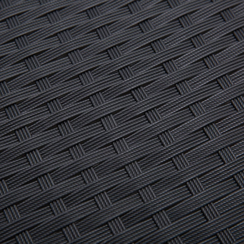 Rootz Garden Furniture - Black, Gray - Metal, Polyester, Glass - 22.83 cm x 25.98 cm x 29.52 cm