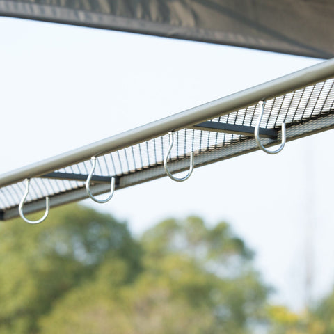 Rootz Grill Pavilion BBQ - Black, Gray - Metal, Polyester - 85.82 cm x 54.33 cm x 85.04 cm