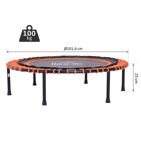 Rootz Trampoline Garden - Black, Orange - Steel, Pp - 40 cm x 40 cm x 9.84 cm
