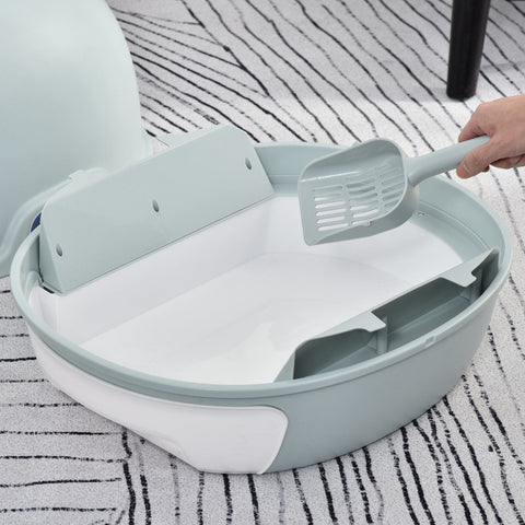 Rootz Litter Box - Blue - Pp, Abs - 18.5 cm x 21.65 cm x 17.32 cm
