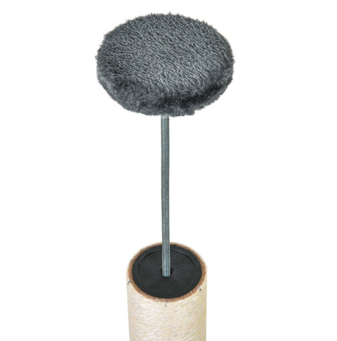 Rootz Scratching Post - Gray - Chipboard, Sisal, Fiannel - 21.65 cm x 17.71 cm x 94.48 cm