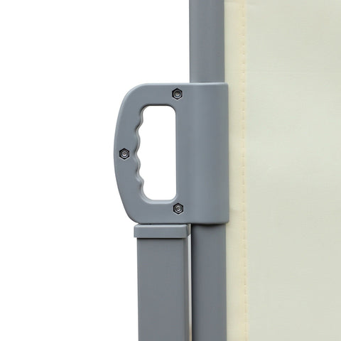 Rootz Double Side Luifel Privacy Screen - Crème - Polyester, Metaal - 236,22 cm x cm x 70,86 cm