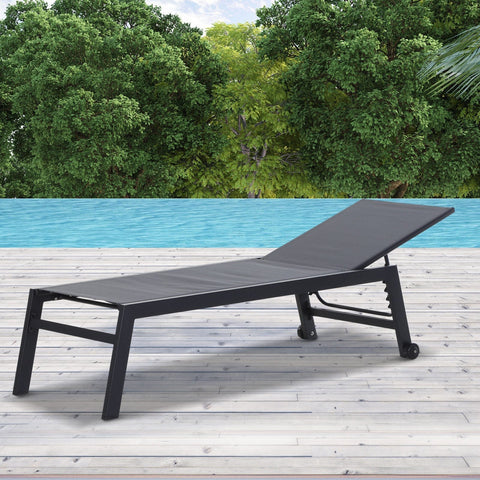 Rootz Lounger Garden – Grau – Aluminium, Netz – 66,53 cm x 25,59 cm x 40,15 cm